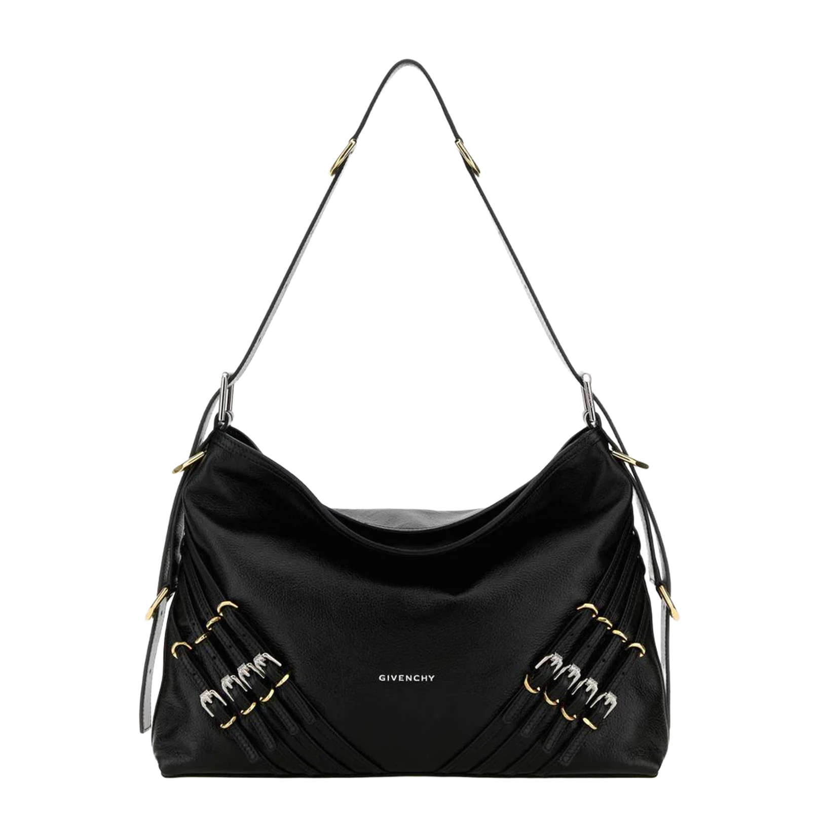 Voyou Buckles Leather Shoulder Bag