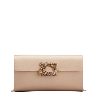 Efflorescence Clutch in Satin