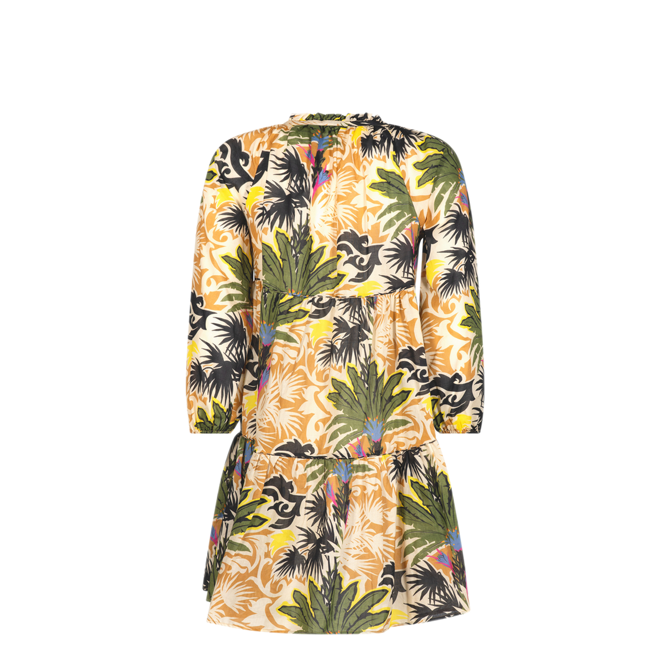 MAYFEYR - ANJUNA - Clara Caftan Short Dress - CLARADESERT
