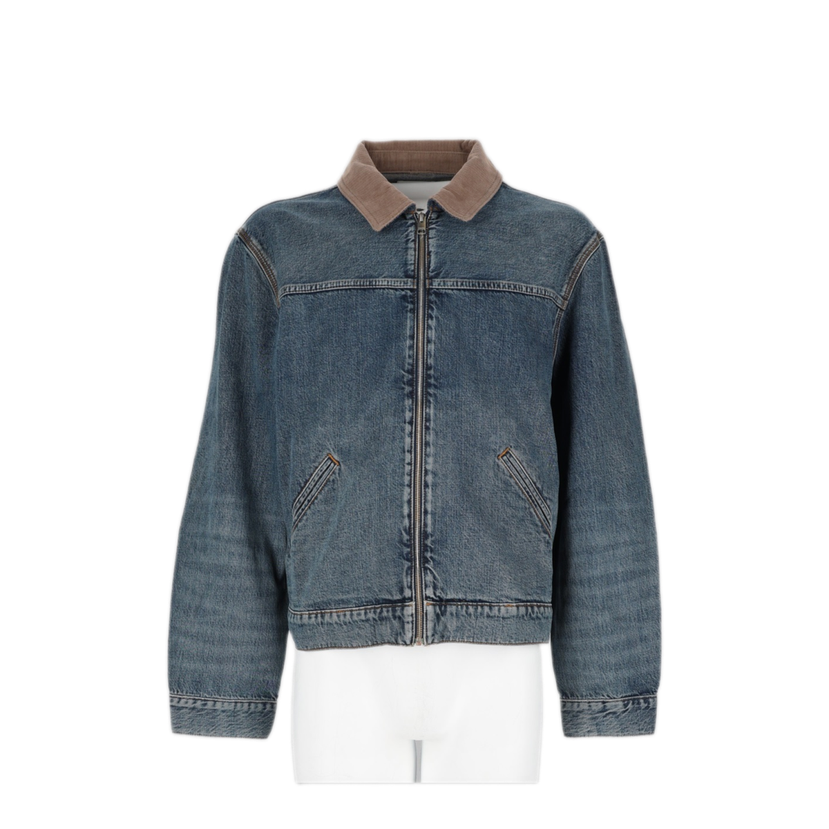 MAYFEYR - Frame - Denim Trucker Zip Jacket - M014DJA813BKPT