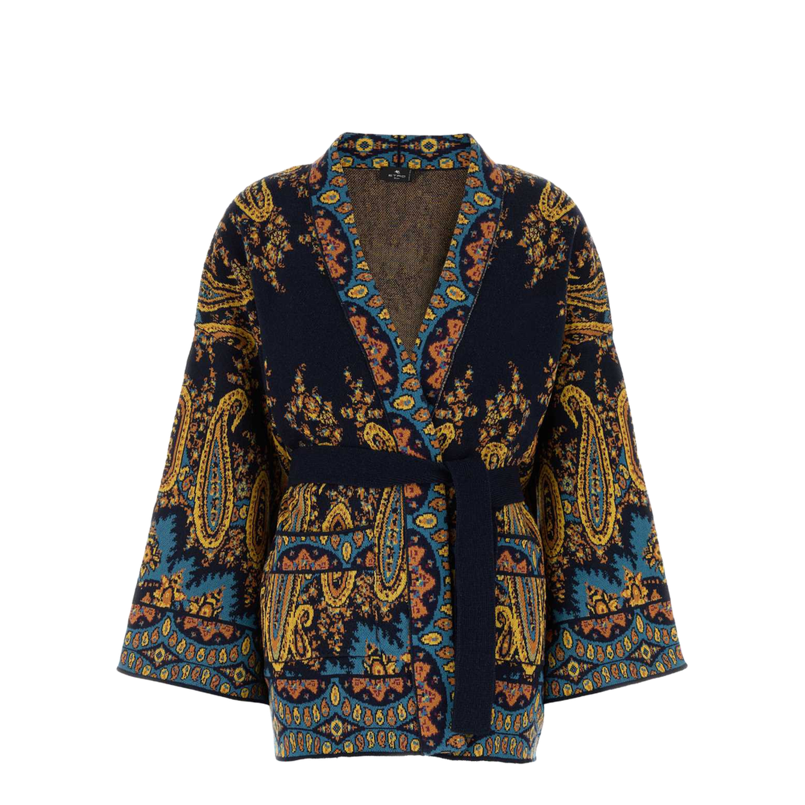 Jacquard Kesa Robe with Belt