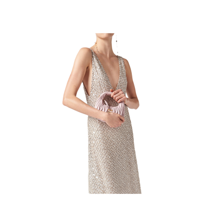 MAYFEYR - Miu Miu - Embroidered Chiffon Dress - MF5438SOOO15D6F0118