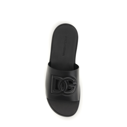 MAYFEYR - Dolce & Gabbana - Embossed Logo Sandals - A80397A0363