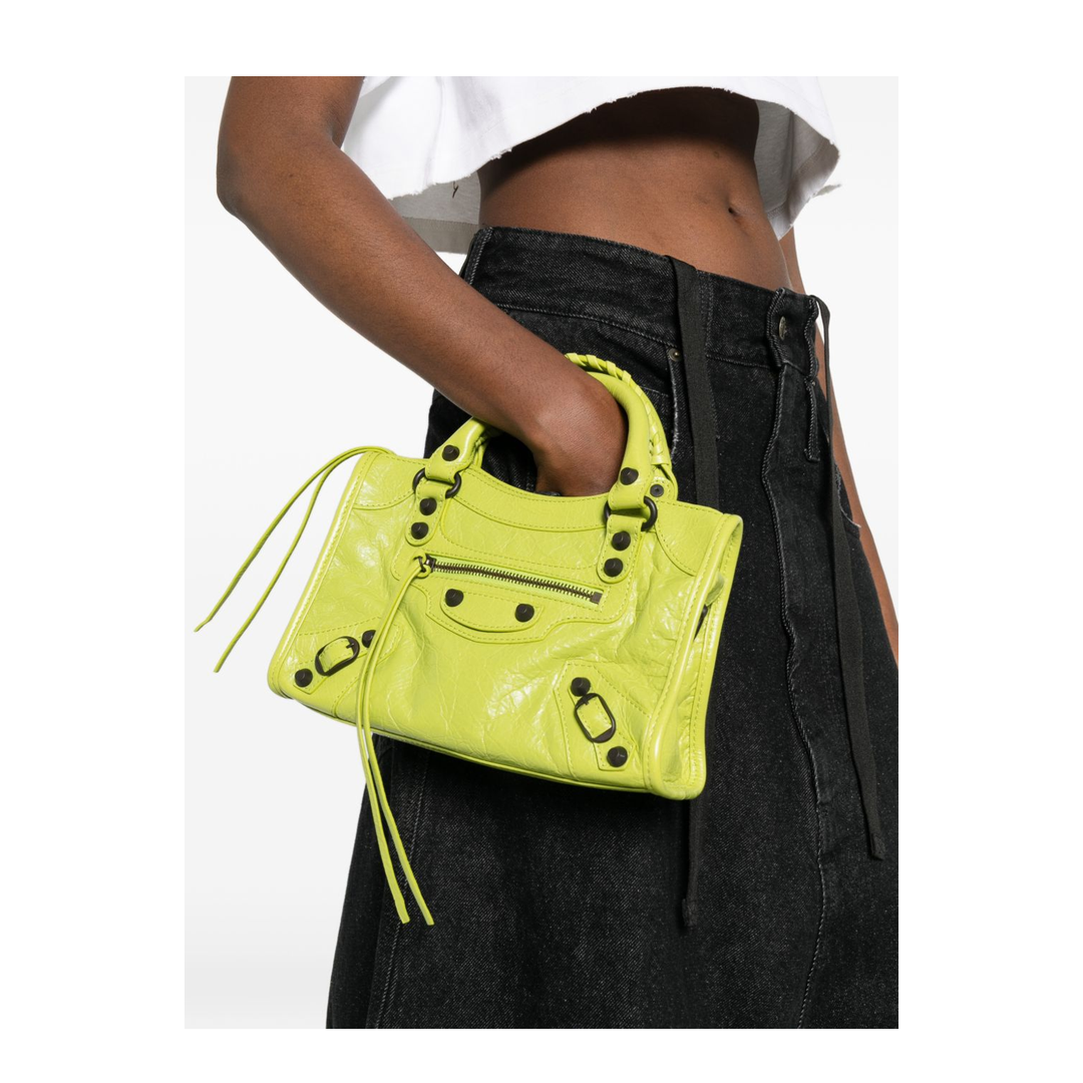 Le City Mini Lambskin Crossbody - Pistache