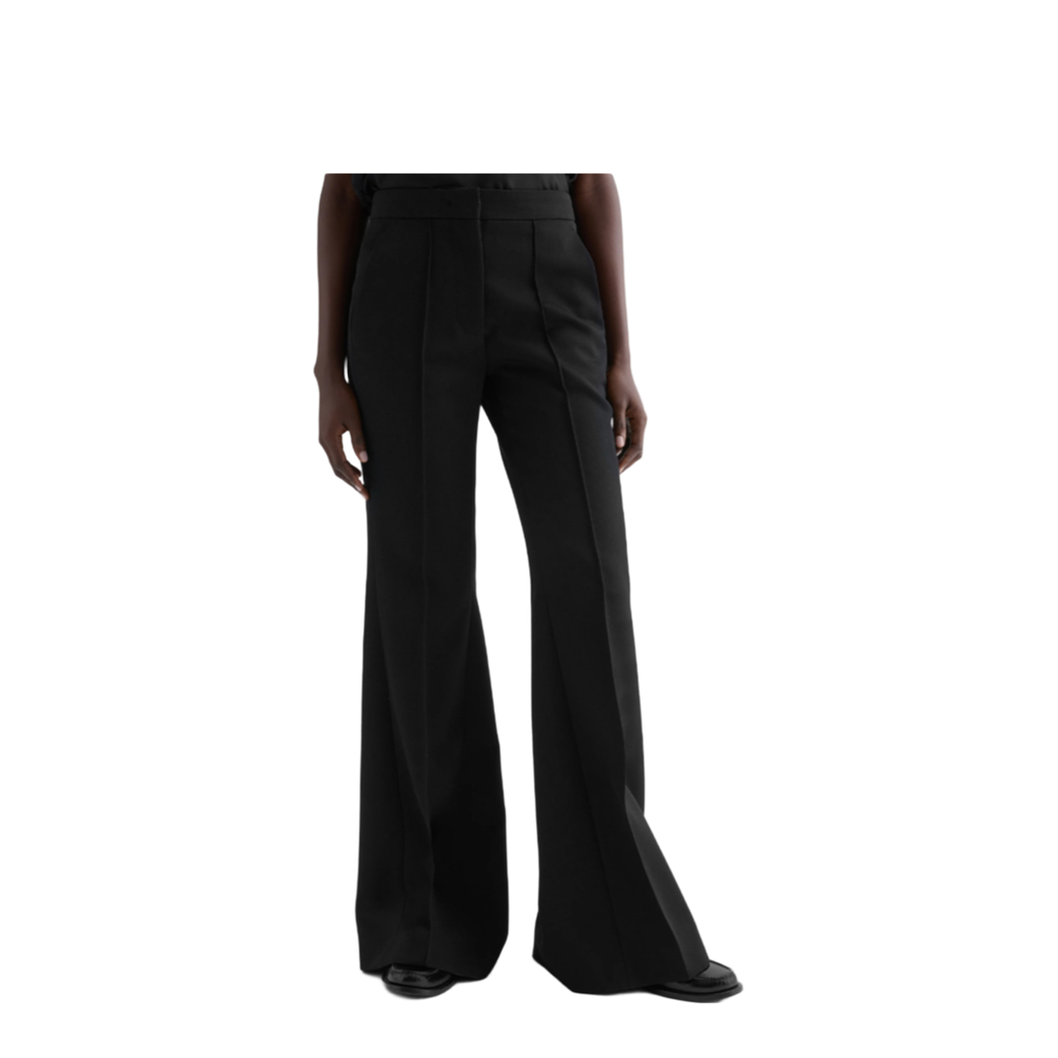 Wool Flared Trousers