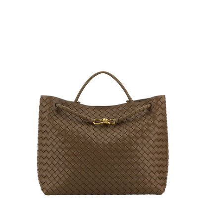 Brown Leather Big Andiamo Handbag