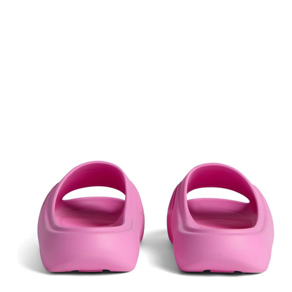 Pink Embossed Logo Sandals