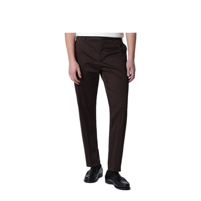 MAYFEYR - PT Torino - Brown Cotton Blend Trousers - CORSZ1Z00FWDNU680190