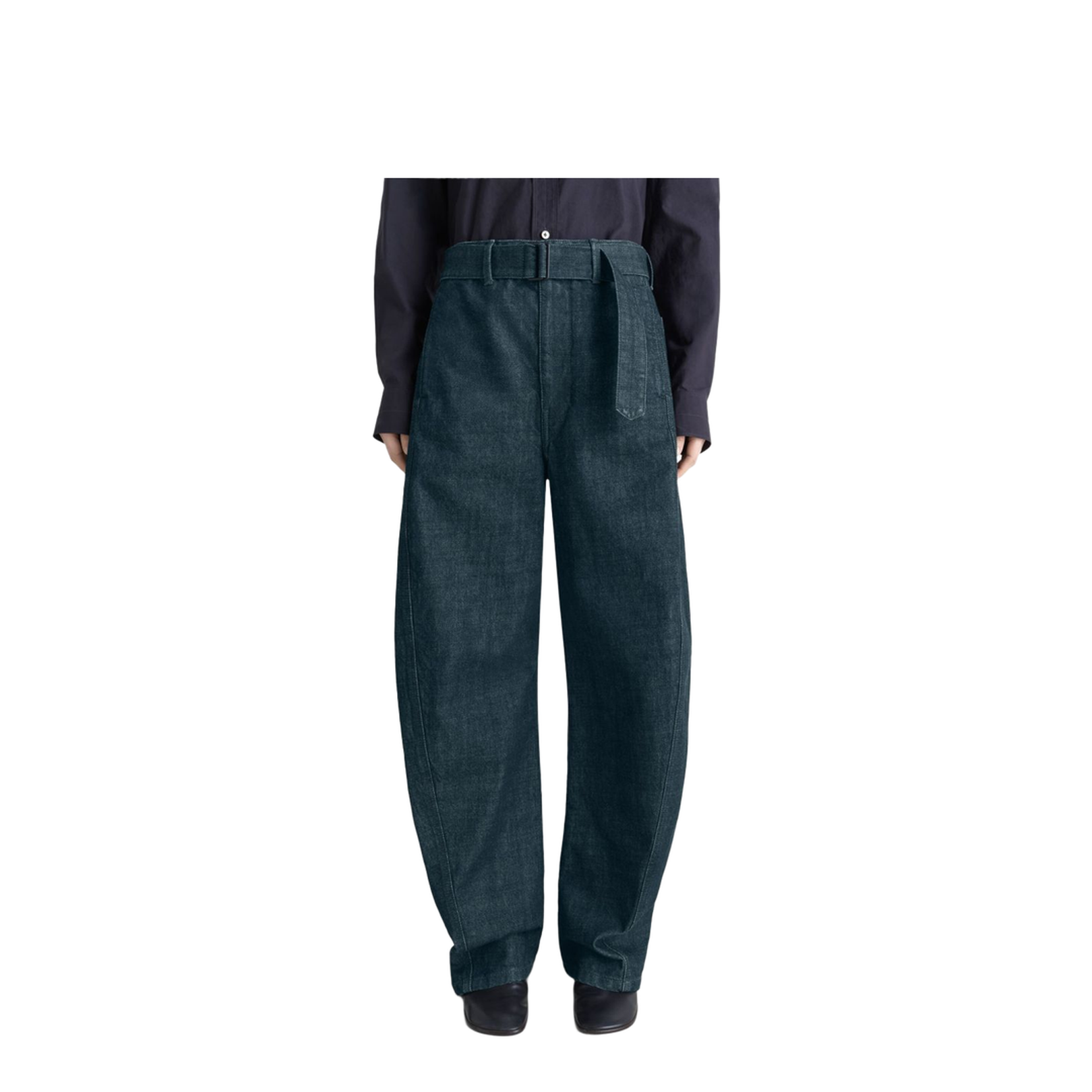 Twisted Denim Cotton Jeans