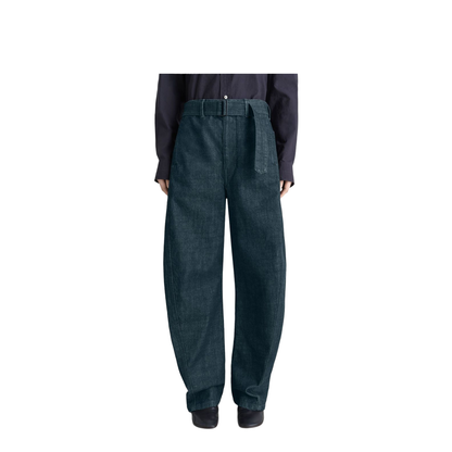 Twisted Denim Cotton Jeans