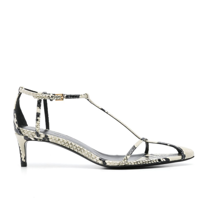 Bella Leather Heel Sandals
