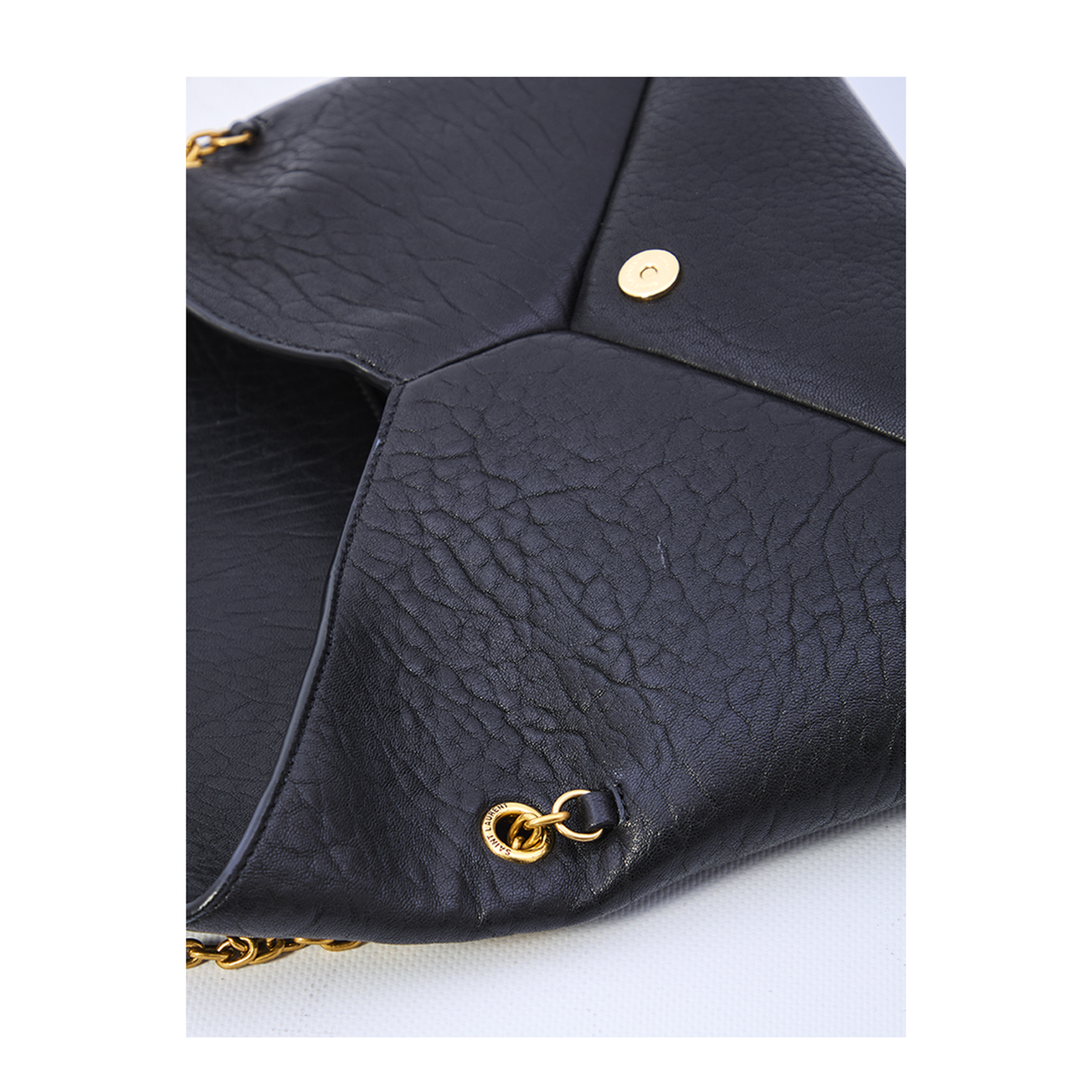 MAYFEYR - Saint Laurent - Pouch On Chain In Lambskin In Black - 853610AACYT1000