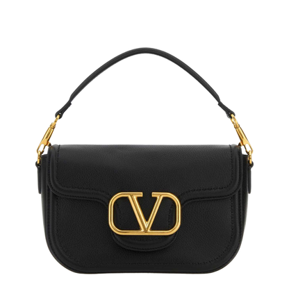 Black Leather Alltime Shoulder Bag