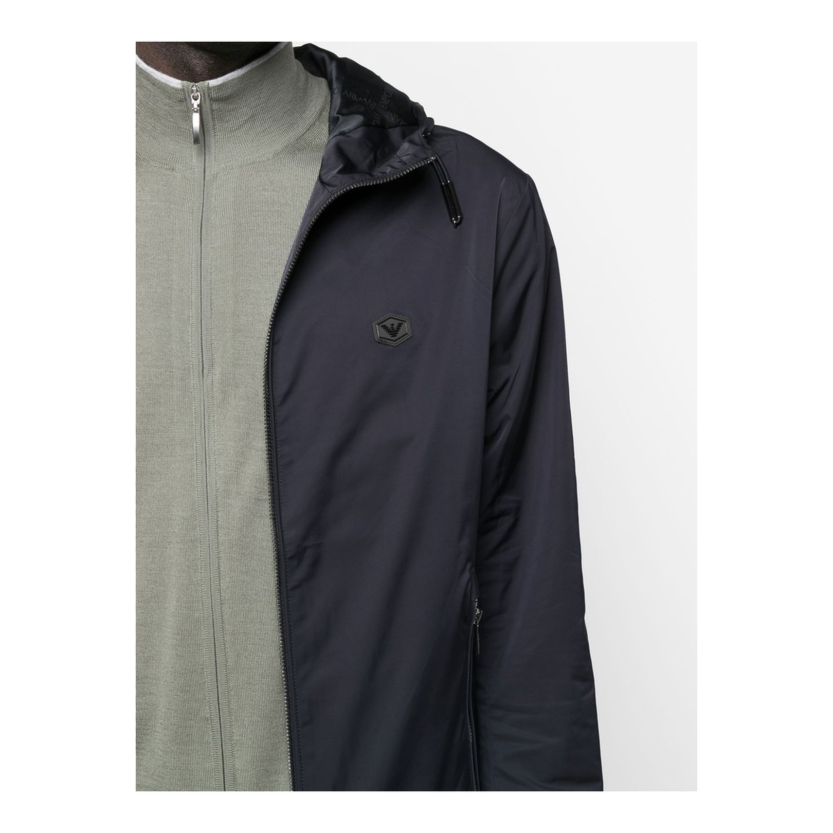 Water-Repellent Hooded Jacket