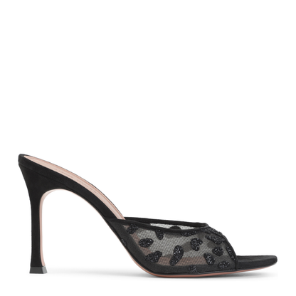 MAYFEYR - Amina Muaddi - Alexa Mesh Slipper 95 - 18S366590ALEBLACK