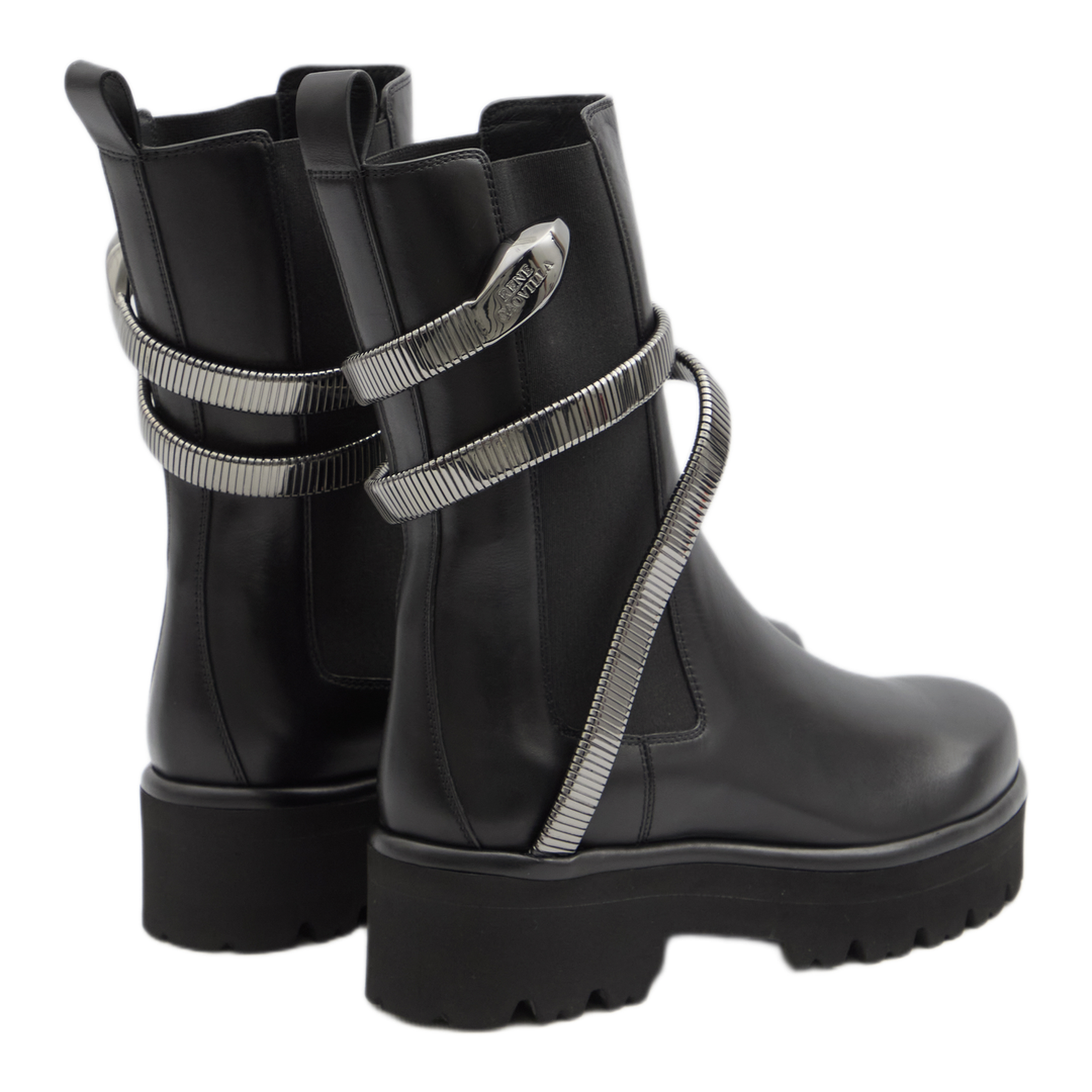 MAYFEYR - Rene Caovilla - Juniper 45 Biker Boots - C123190450001NE03