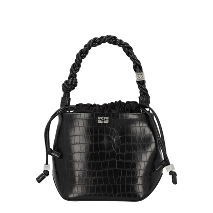 Crocodile-embossed Leather Tote Bag