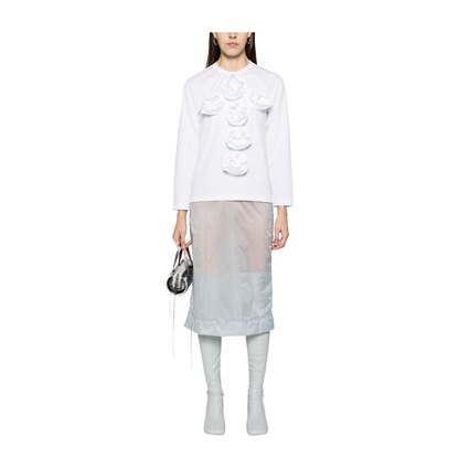 Chiffon Tulle Midi Skirt