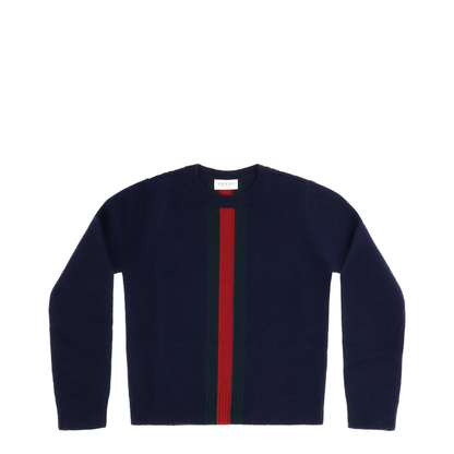 MAYFEYR - Gucci - Web Stripe Wool Sweater - 867433XKFKT