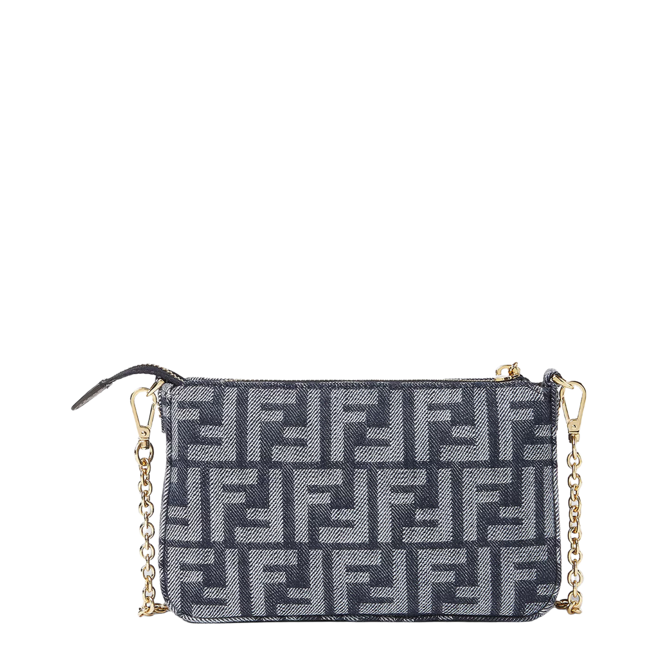 Blue Baguette Mini Clutch