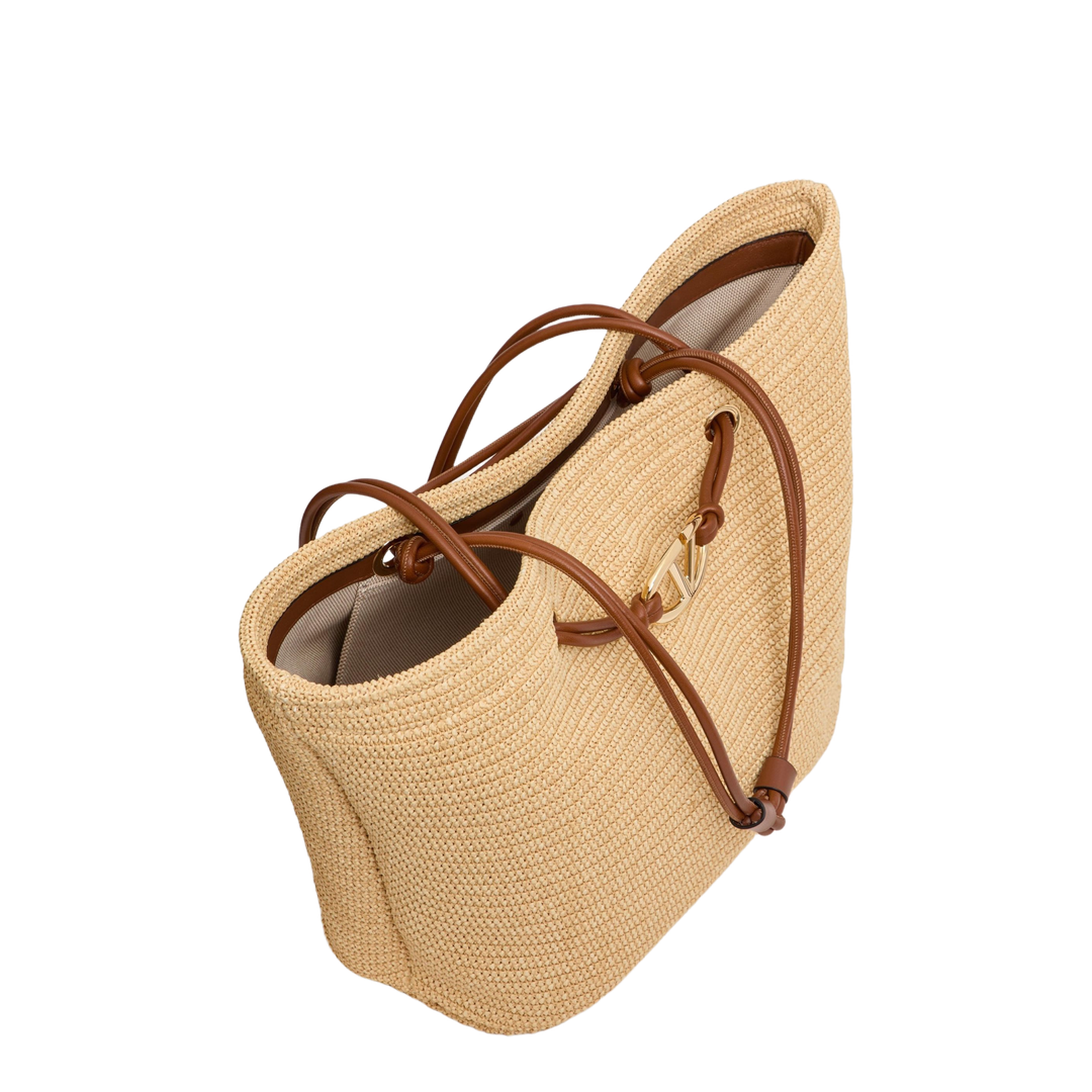 Golden Leather Bag with Sequins and Crystals