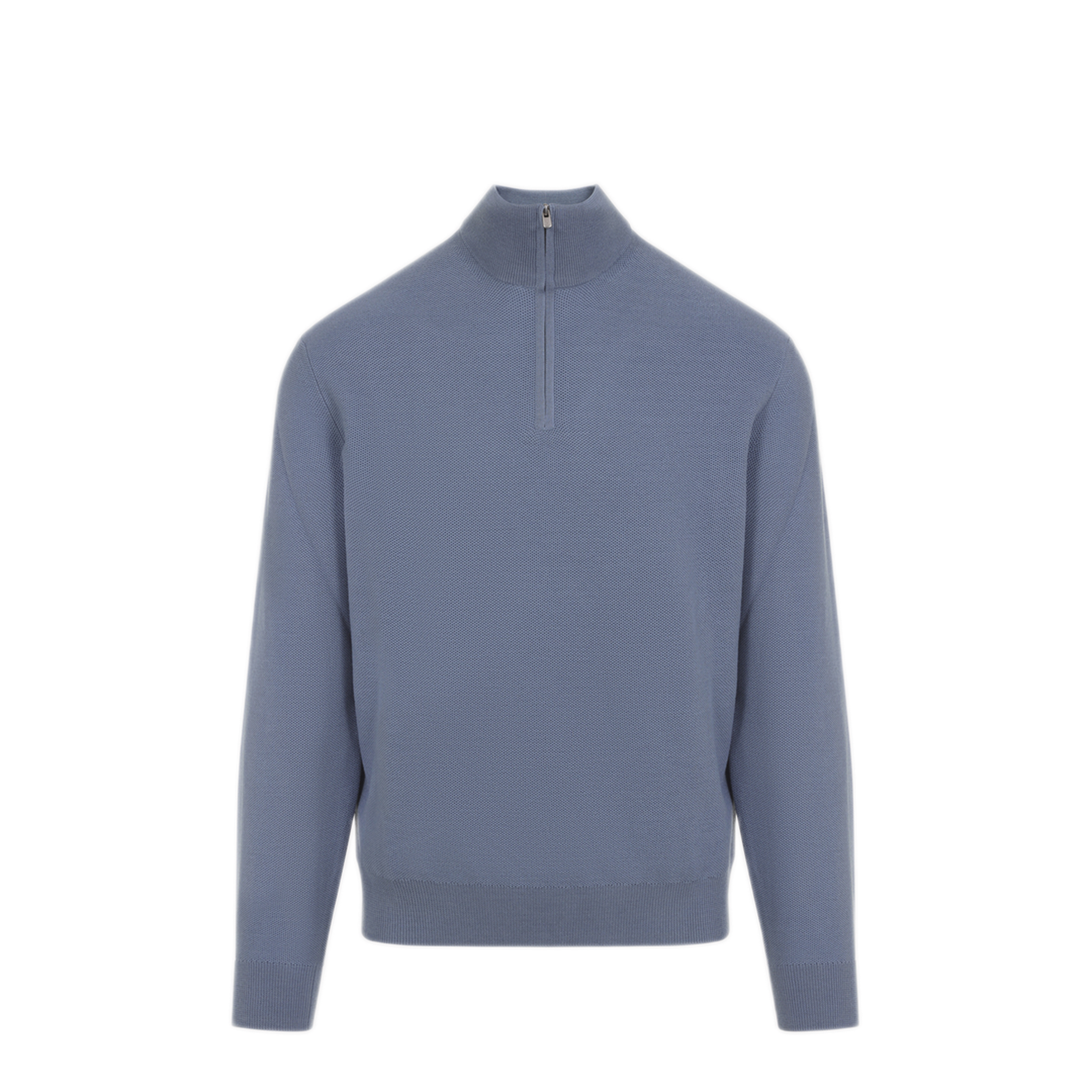 MAYFEYR - RALPH LAUREN PURPLE LABEL - Soft Blue Wool Pullover - 790965745007SOFT