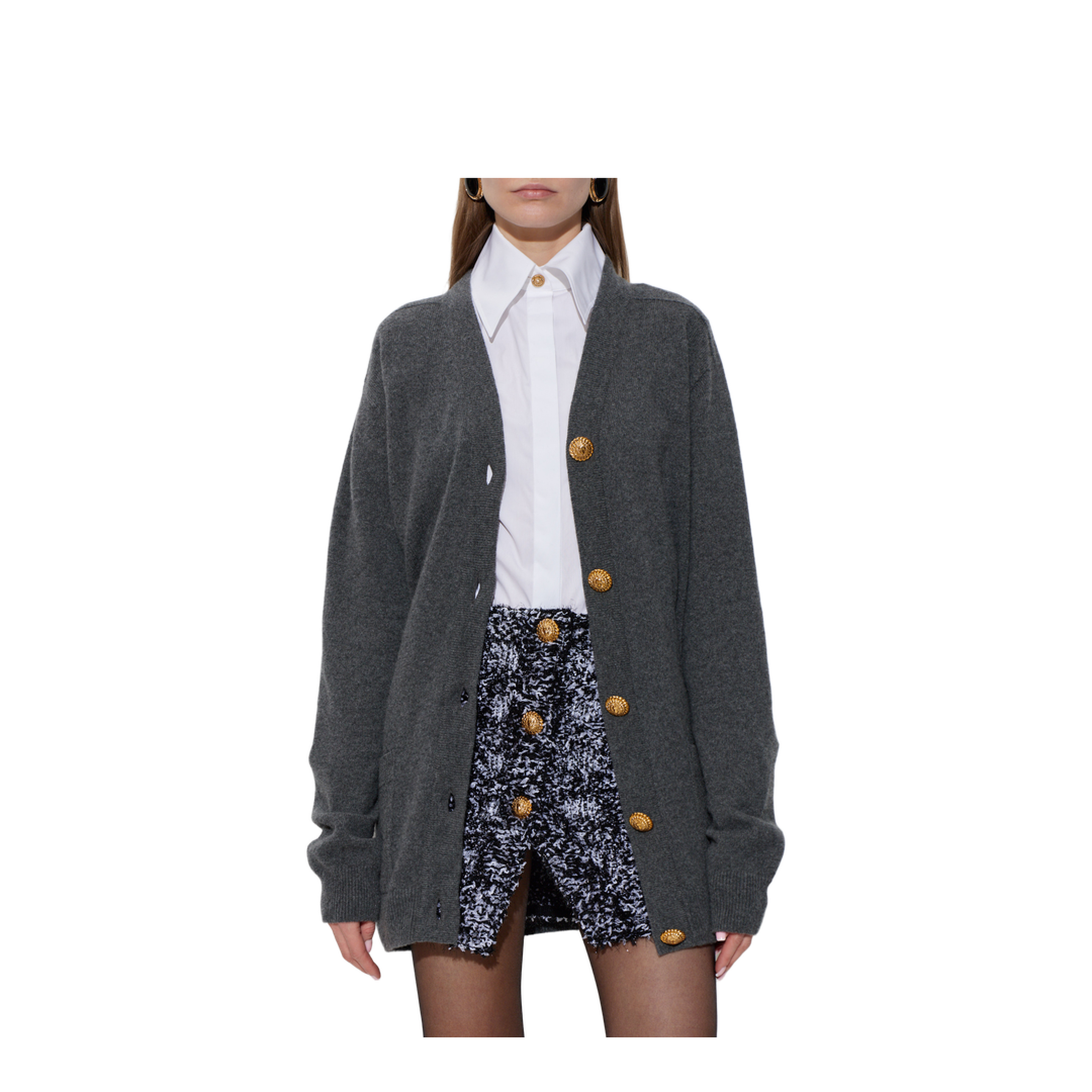 Wool Cashmere Sweater Grey