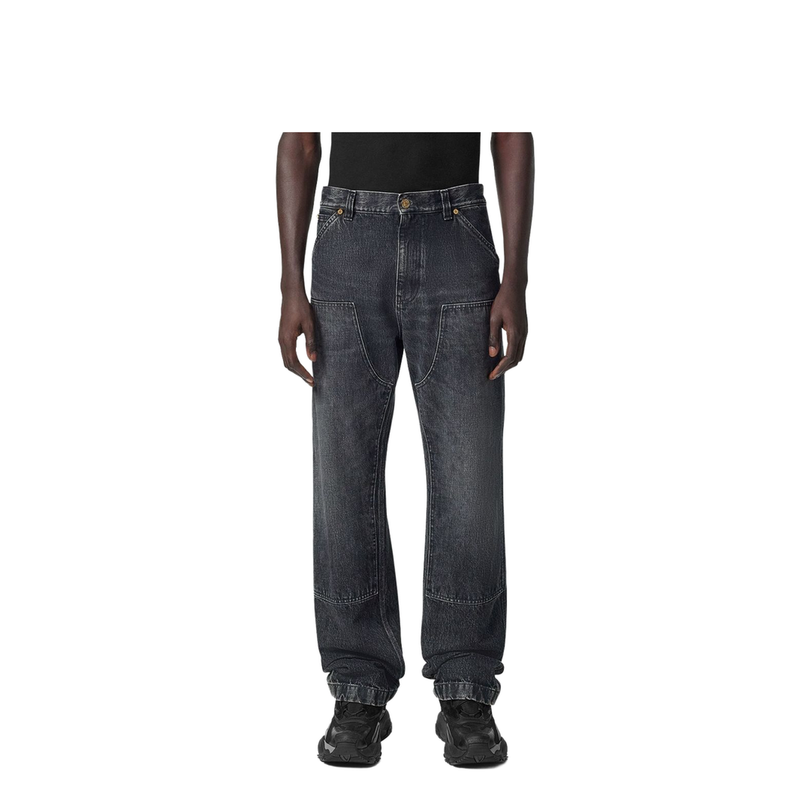 Denim Cotton Jeans - Pants
