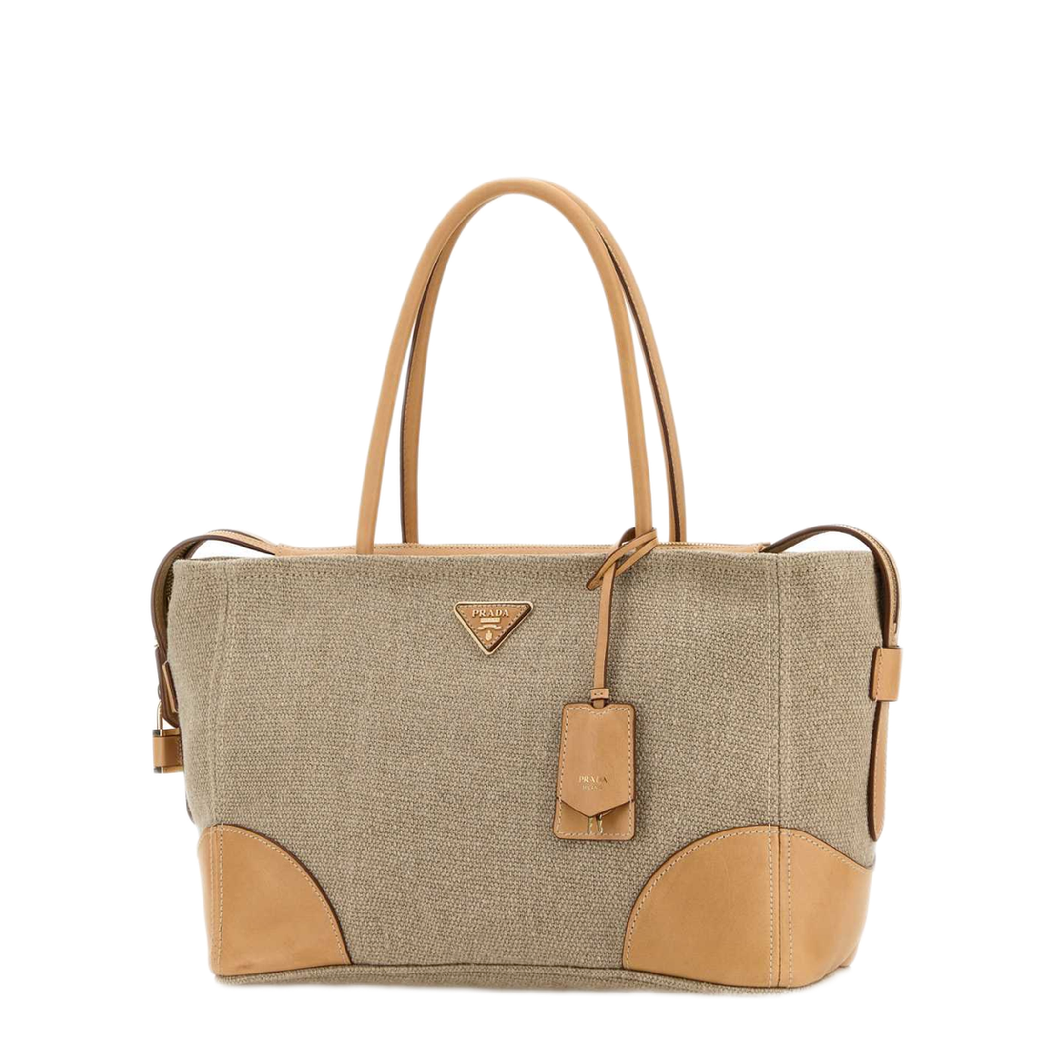 MAYFEYR - Prada - Cappuccino Canvas Shopping Bag - 1BG659P0EF032T