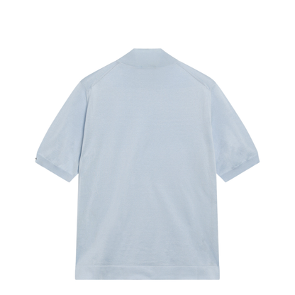 MAYFEYR - Prada - Light Blue Short-Sleeve Cotton Top - UMR681OOO1811F0012