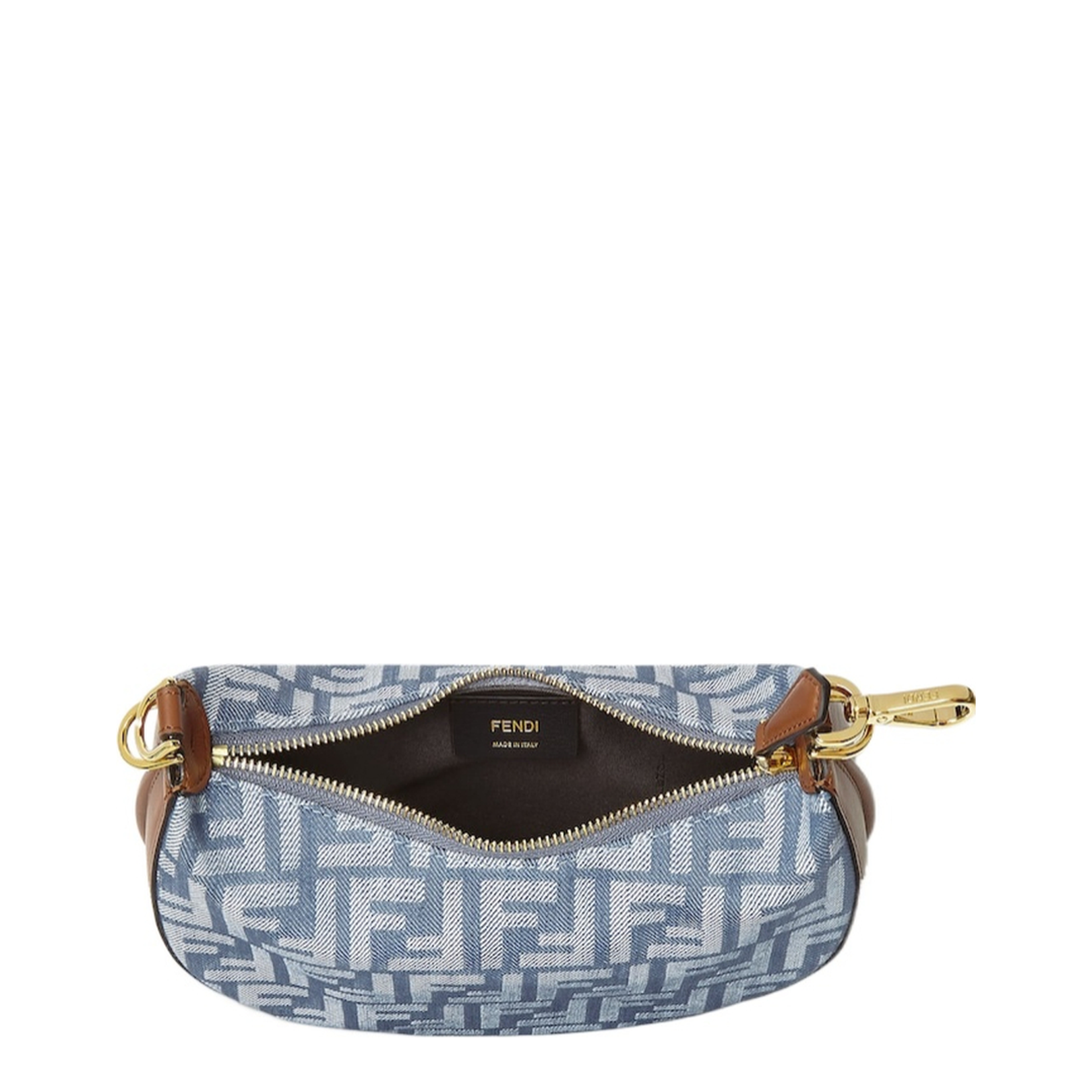 Fendigraphy Mini Denim Shoulder Bags - Blue