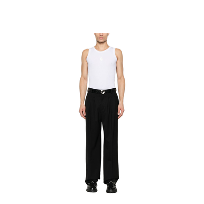 Skull-Embroidered Tank Top
