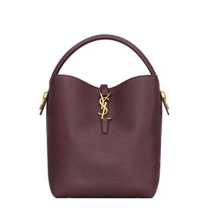 LE 37 Calf Leather Bucket Bag - Bordeaux
