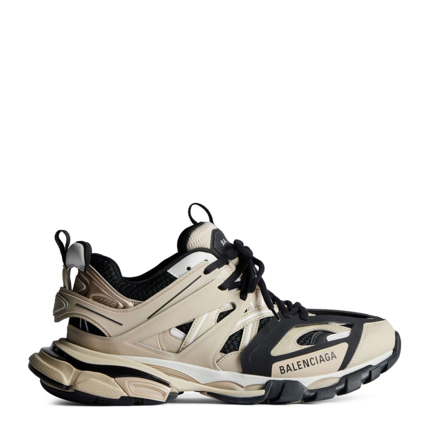 Track Sneakers in Beige/Black