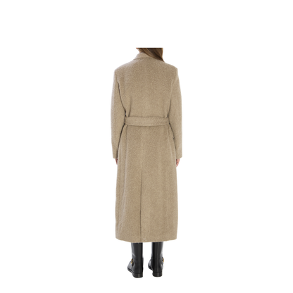 Greige Double-Breasted Coat