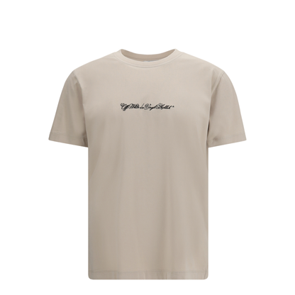 MAYFEYR - Off-White - Script Arrow T-Shirt - 44MAA027S26J002270