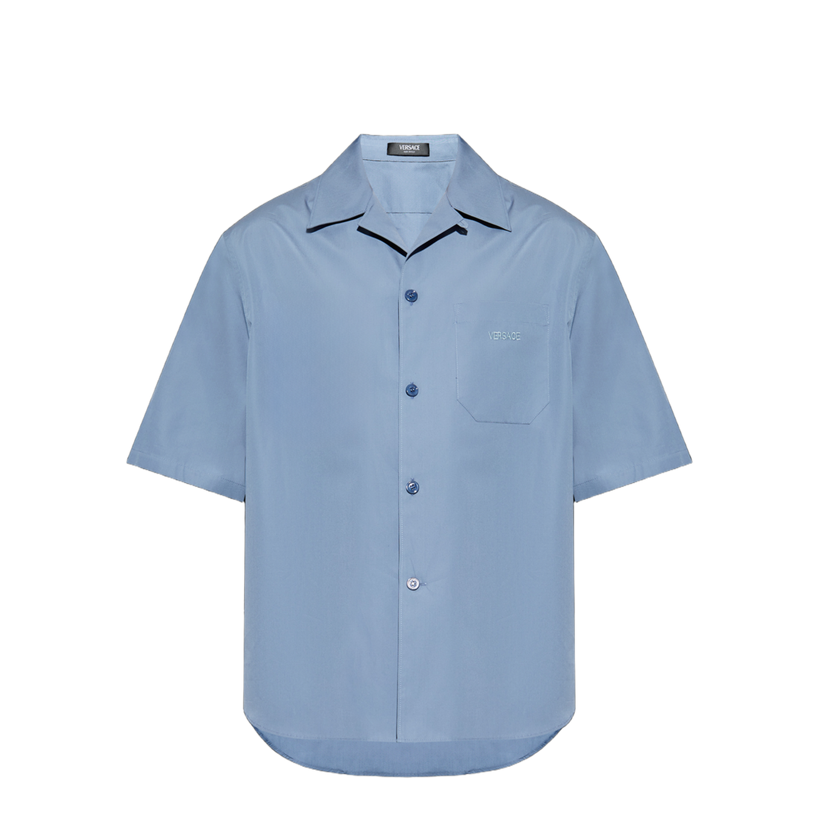 Color Block Pattern Short Sleeve Shirt