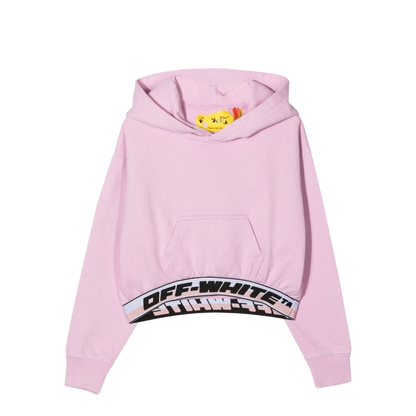 Logo Band Hoodie Crop