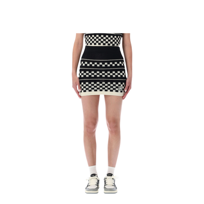 MAYFEYR - Amiri - Checkered Mesh Mini Skirt - 26PAWBMSK1025001
