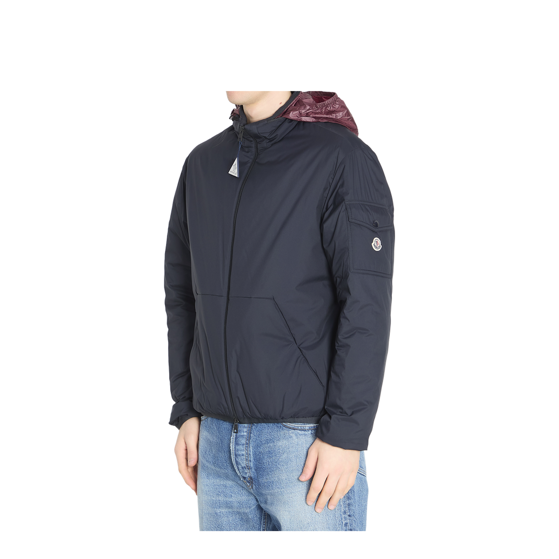 Dark Blue Nylon Breezes Down Jacket