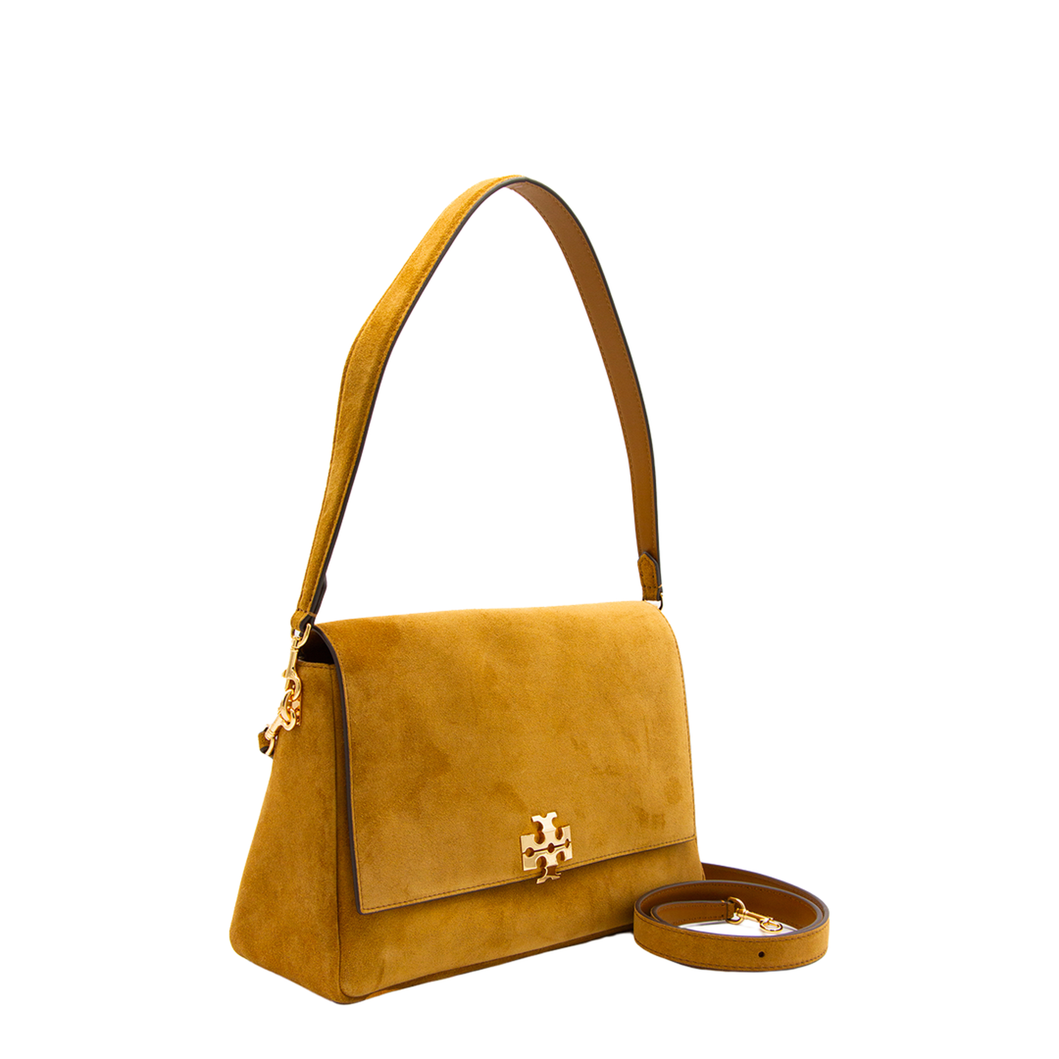 Charlie Suede Shoulder Bag - Toffee