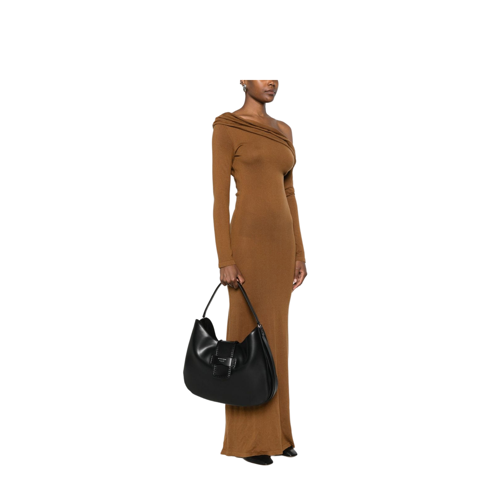 Black Calf Leather Bag