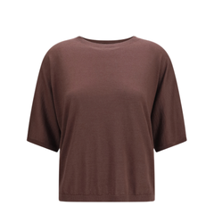 Short Sleeve Cashmere And Silk Sweater