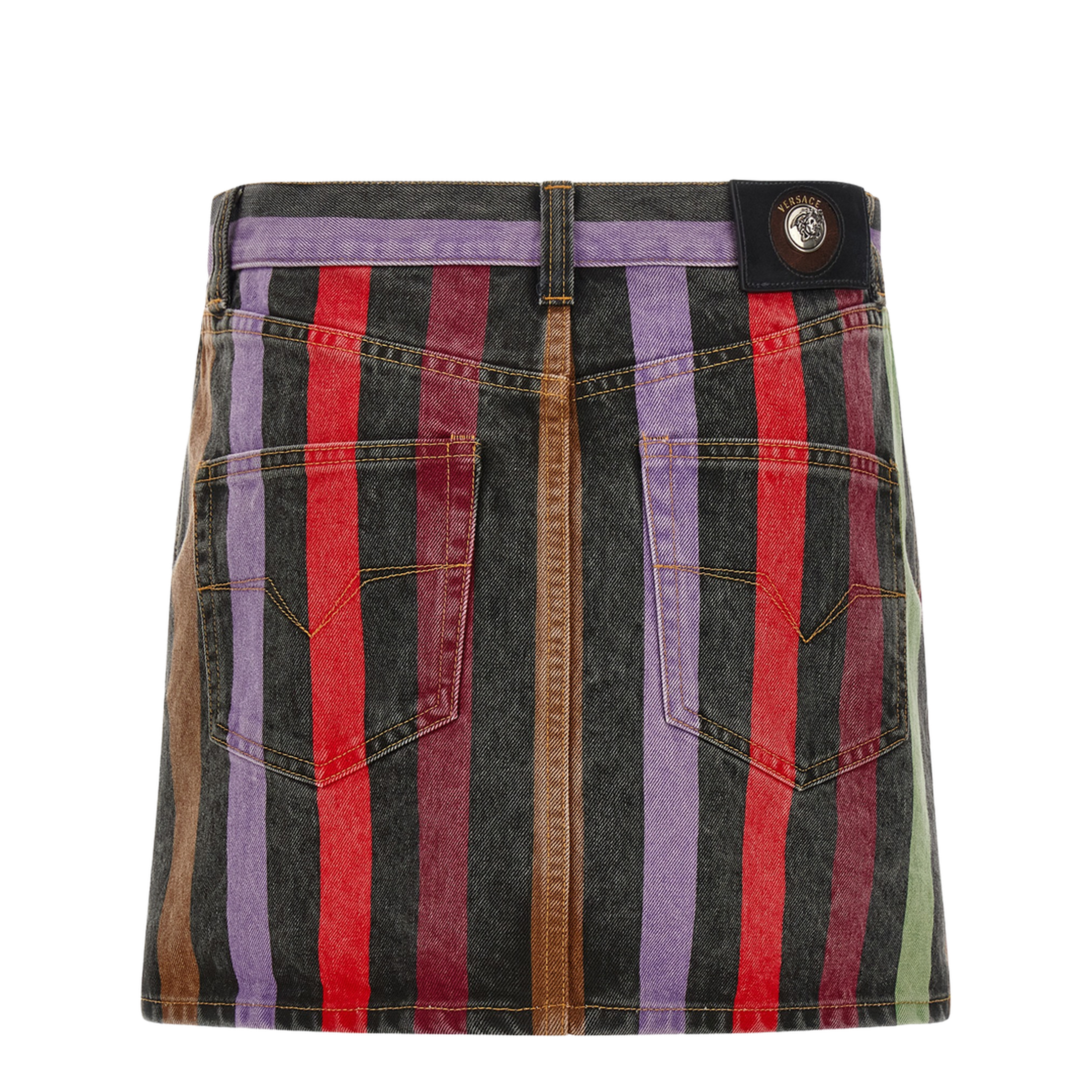 MAYFEYR - Versace - Striped Denim Skirt - 10256701A183861D070