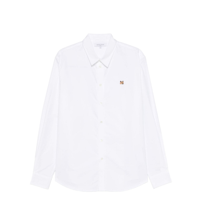 Fox Head Embroidered Casual Shirt