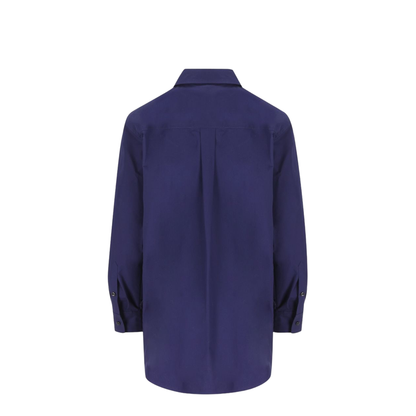 Dark Blue Poplin Shirt