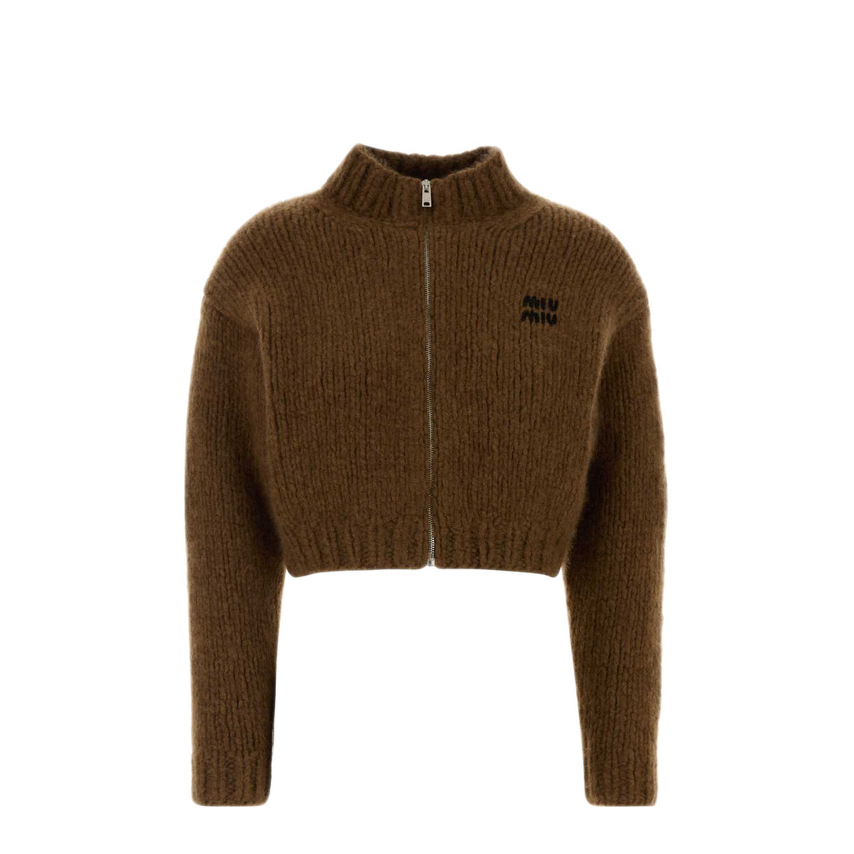 MAYFEYR - Miu Miu - Brown Cashmere Cardigan - MMF00LSOOO18SQF0005