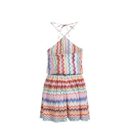 MAYFEYR - Missoni - Short Jumpsuit In Lamé Viscose With Pixel-Effect Zigzag Pattern - MC26SG02BR014FSM9WV