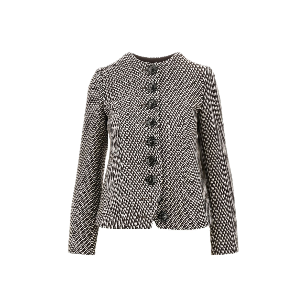 MAYFEYR - Emporio Armani - Brown Wool Blend Blazer Jacket - EW004243AF24400F6248