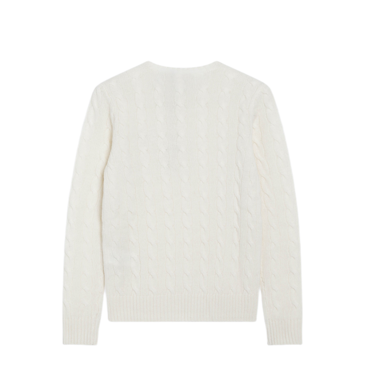 MAYFEYR - Polo Ralph Lauren - Cable Knit Sweater In Cream Wool - 211971865001WOAC
